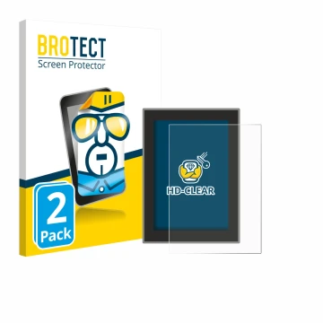 Parte frontale di una confezione del prodotto con il logo del marchio BROTECT. Accanto è raffigurato il dispositivo Volvo S90 