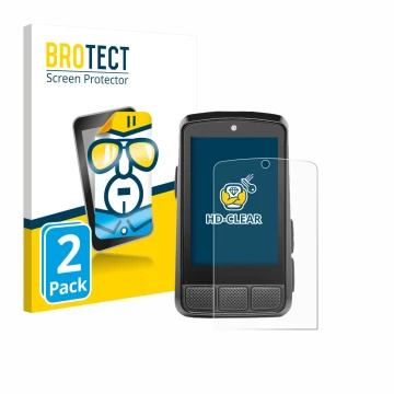 Parte frontale di una confezione del prodotto con il logo del marchio BROTECT. Accanto è raffigurato il dispositivo Wahoo Elem