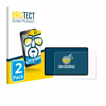 Parte frontale di una confezione del prodotto con il logo del marchio BROTECT. Accanto è raffigurato il dispositivo Nubia Pad 