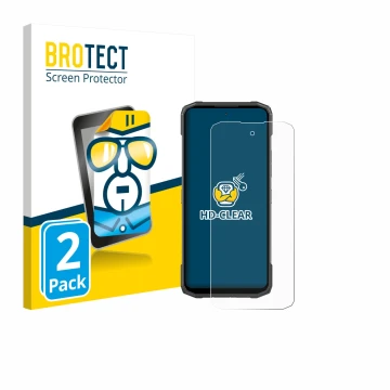 Parte frontale di una confezione del prodotto con il logo del marchio BROTECT. Accanto è raffigurato il dispositivo Doogee Bla