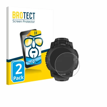 Parte frontale di una confezione del prodotto con il logo del marchio BROTECT. Accanto è raffigurato il dispositivo Garmin Ins