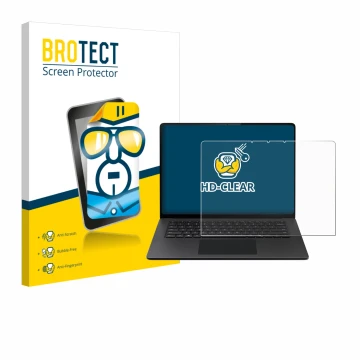 Parte frontale di una confezione del prodotto con il logo del marchio BROTECT. Accanto è raffigurato il dispositivo Microsoft 