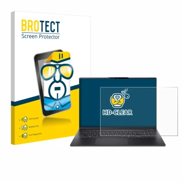 Parte frontale di una confezione del prodotto con il logo del marchio BROTECT. Accanto è raffigurato il dispositivo Acer Swift