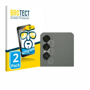 Parte frontale di una confezione del prodotto con il logo del marchio BROTECT. Accanto è raffigurato il dispositivo Sony Xperi