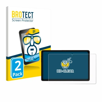 Parte frontale di una confezione del prodotto con il logo del marchio BROTECT. Accanto è raffigurato il dispositivo ZTE Blade 