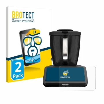 Parte frontale di una confezione del prodotto con il logo del marchio BROTECT. Accanto è raffigurato il dispositivo Vorwerk Bi