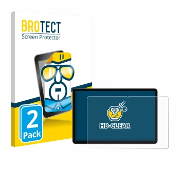 Parte frontale di una confezione del prodotto con il logo del marchio BROTECT. Accanto è raffigurato il dispositivo Xiaomi Red