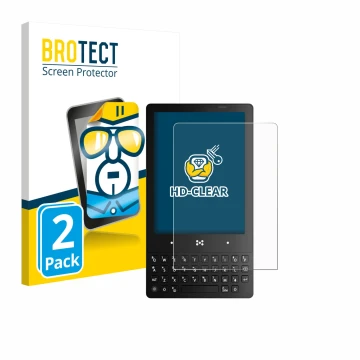 Parte frontale di una confezione del prodotto con il logo del marchio BROTECT. Accanto è raffigurato il dispositivo The Minima