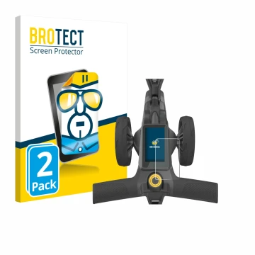 Parte frontale di una confezione del prodotto con il logo del marchio BROTECT. Accanto è raffigurato il dispositivo PowaKaddy 