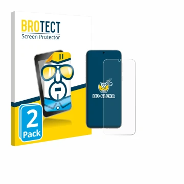 Parte frontale di una confezione del prodotto con il logo del marchio BROTECT. Accanto è raffigurato il dispositivo Huawei Pur