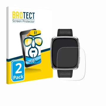 Parte frontale di una confezione del prodotto con il logo del marchio BROTECT. Accanto è raffigurato il dispositivo Amazfit Ac