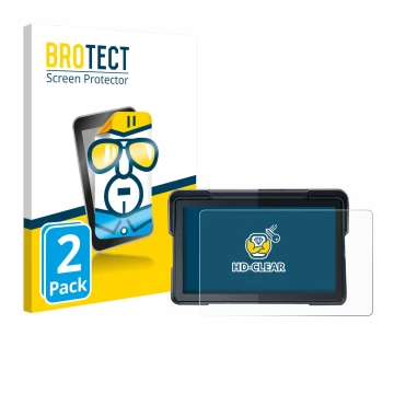 Parte frontale di una confezione del prodotto con il logo del marchio BROTECT. Accanto è raffigurato il dispositivo Lamtto RC1
