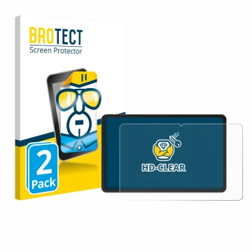 Parte frontale di una confezione del prodotto con il logo del marchio BROTECT. Accanto è raffigurato il dispositivo Doogee V P