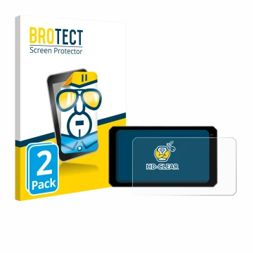 Parte frontale di una confezione del prodotto con il logo del marchio BROTECT. Accanto è raffigurato il dispositivo Chigee AIO
