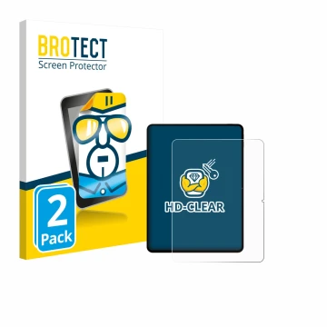 Parte frontale di una confezione del prodotto con il logo del marchio BROTECT. Accanto è raffigurato il dispositivo Teclast Ar