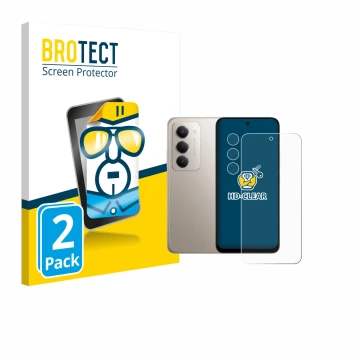 Parte frontale di una confezione del prodotto con il logo del marchio BROTECT. Accanto è raffigurato il dispositivo Xiaomi Red