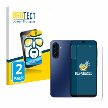Parte frontale di una confezione del prodotto con il logo del marchio BROTECT. Accanto è raffigurato il dispositivo Samsung Ga