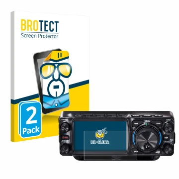 Parte frontale di una confezione del prodotto con il logo del marchio BROTECT. Accanto è raffigurato il dispositivo Yaesu FTX-