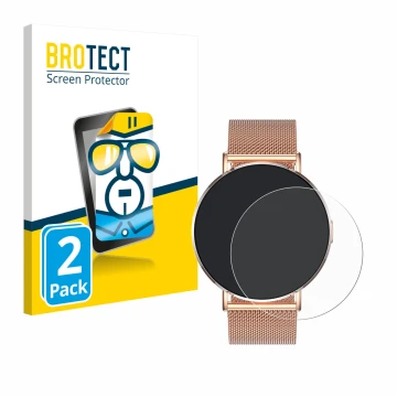 Parte frontale di una confezione del prodotto con il logo del marchio BROTECT. Accanto è raffigurato il dispositivo Levowatch 