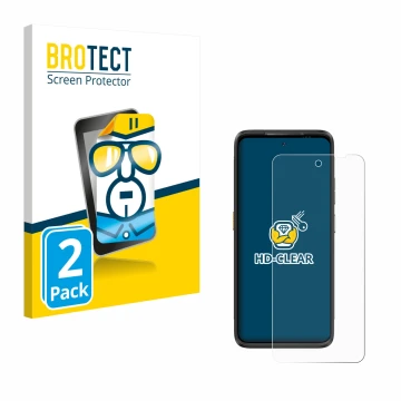 Parte frontale di una confezione del prodotto con il logo del marchio BROTECT. Accanto è raffigurato il dispositivo Ulefone Ar