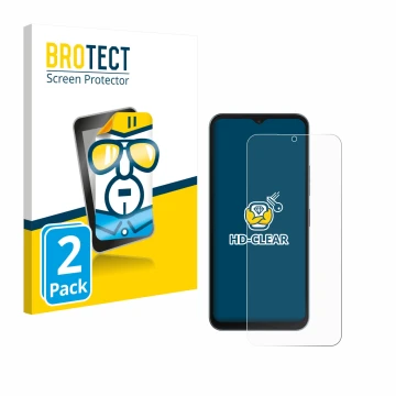 Parte frontale di una confezione del prodotto con il logo del marchio BROTECT. Accanto è raffigurato il dispositivo Telekom T 