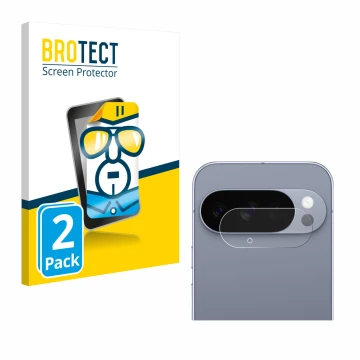 Parte frontale di una confezione del prodotto con il logo del marchio BROTECT. Accanto è raffigurato il dispositivo Google Pix