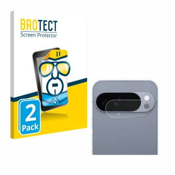 Parte frontale di una confezione del prodotto con il logo del marchio BROTECT. Accanto è raffigurato il dispositivo Google Pix