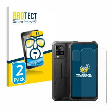 Parte frontale di una confezione del prodotto con il logo del marchio BROTECT. Accanto è raffigurato il dispositivo Blackview 