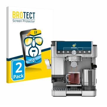Parte frontale di una confezione del prodotto con il logo del marchio BROTECT. Accanto è raffigurato il dispositivo Ninja Luxe