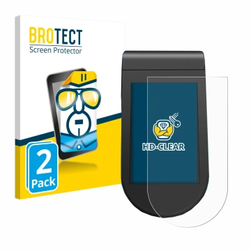 Parte frontale di una confezione del prodotto con il logo del marchio BROTECT. Accanto è raffigurato il dispositivo SoFlow SO4