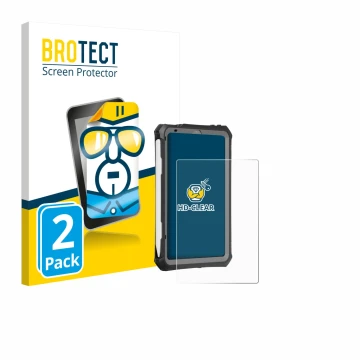 Parte frontale di una confezione del prodotto con il logo del marchio BROTECT. Accanto è raffigurato il dispositivo Apple iPad