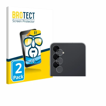 Parte frontale di una confezione del prodotto con il logo del marchio BROTECT. Accanto è raffigurato il dispositivo Samsung Ga