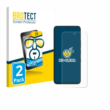 Parte frontale di una confezione del prodotto con il logo del marchio BROTECT. Accanto è raffigurato il dispositivo TCL NXTPAP