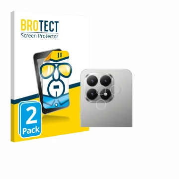 Parte frontale di una confezione del prodotto con il logo del marchio BROTECT. Accanto è raffigurato il dispositivo Xiaomi 15T