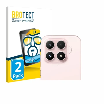 Parte frontale di una confezione del prodotto con il logo del marchio BROTECT. Accanto è raffigurato il dispositivo Xiaomi 17 