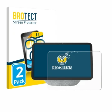 Parte frontale di una confezione del prodotto con il logo del marchio BROTECT. Accanto è raffigurato il dispositivo Amazon Ech