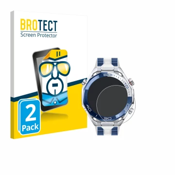 Parte frontale di una confezione del prodotto con il logo del marchio BROTECT. Accanto è raffigurato il dispositivo Huawei Wat