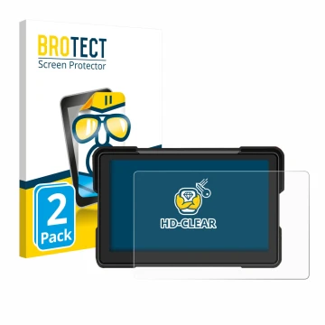 Parte frontale di una confezione del prodotto con il logo del marchio BROTECT. Accanto è raffigurato il dispositivo Airpuxem M