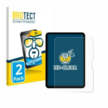 Parte frontale di una confezione del prodotto con il logo del marchio BROTECT. Accanto è raffigurato il dispositivo Apple iPad