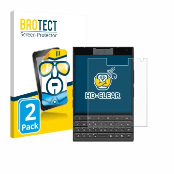 Parte frontale di una confezione del prodotto con il logo del marchio BROTECT. Accanto è raffigurato il dispositivo Unihertz T