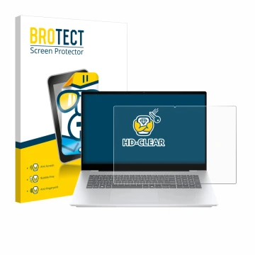 Parte frontale di una confezione del prodotto con il logo del marchio BROTECT. Accanto è raffigurato il dispositivo HP OmniBoo