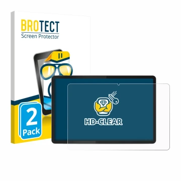 Parte frontale di una confezione del prodotto con il logo del marchio BROTECT. Accanto è raffigurato il dispositivo Lenovo Tab