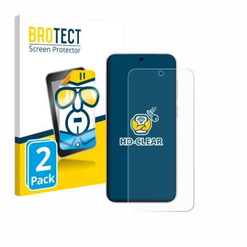 Parte frontale di una confezione del prodotto con il logo del marchio BROTECT. Accanto è raffigurato il dispositivo Vivo X300 