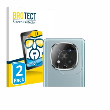 Parte frontale di una confezione del prodotto con il logo del marchio BROTECT. Accanto è raffigurato il dispositivo Xiaomi Red