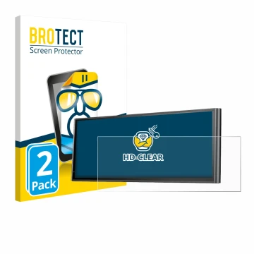 Parte frontale di una confezione del prodotto con il logo del marchio BROTECT. Accanto è raffigurato il dispositivo Krunia 9.2