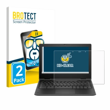 Parte frontale di una confezione del prodotto con il logo del marchio BROTECT. Accanto è raffigurato il dispositivo HP Fortis 