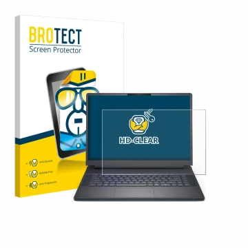 Parte frontale di una confezione del prodotto con il logo del marchio BROTECT. Accanto è raffigurato il dispositivo Dell Alien