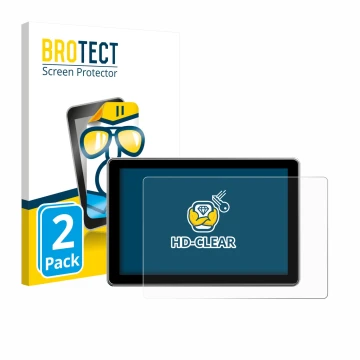 Parte frontale di una confezione del prodotto con il logo del marchio BROTECT. Accanto è raffigurato il dispositivo Rollei Vil