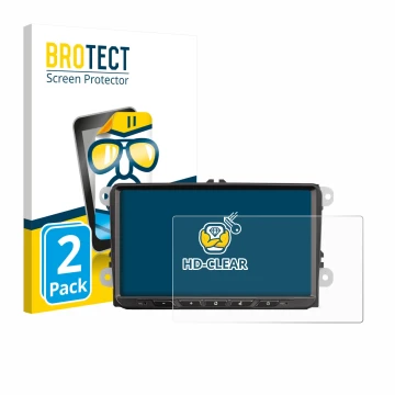 Parte frontale di una confezione del prodotto con il logo del marchio BROTECT. Accanto è raffigurato il dispositivo Zenec Z-E2