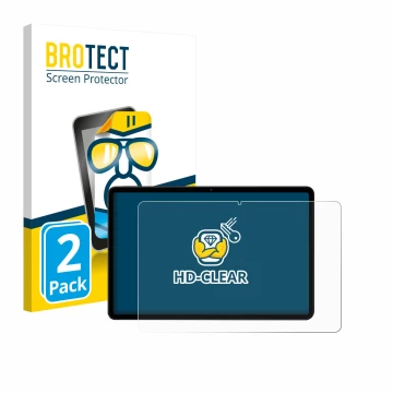 Parte frontale di una confezione del prodotto con il logo del marchio BROTECT. Accanto è raffigurato il dispositivo Xiaomi Poc